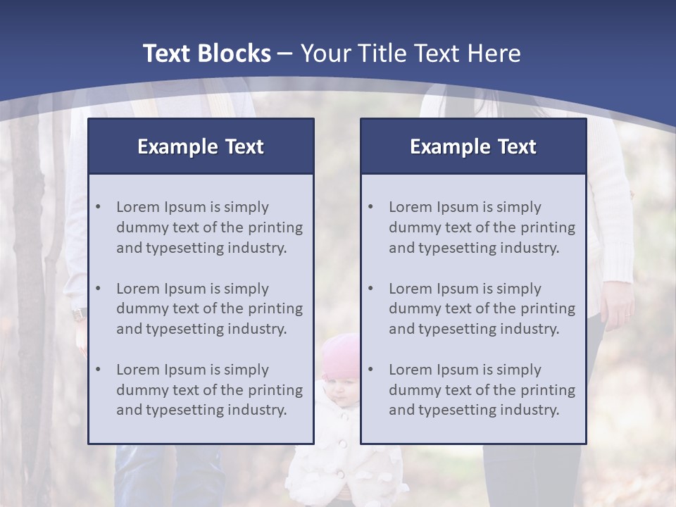 Walk Father European PowerPoint Template