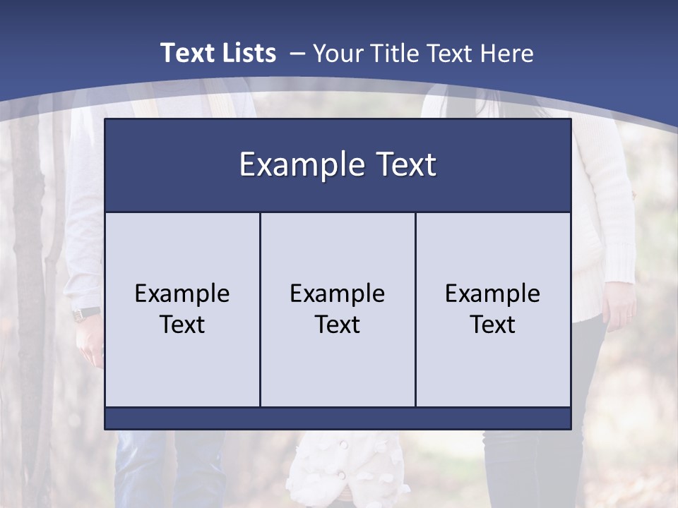 Walk Father European PowerPoint Template