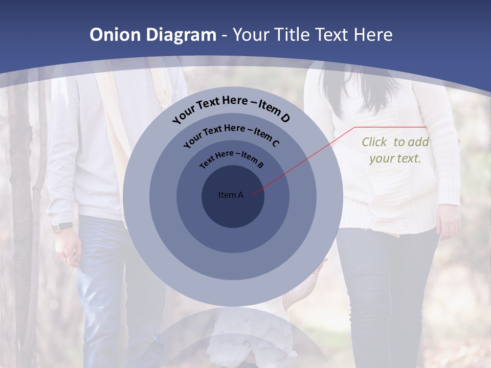 Walk Father European PowerPoint Template