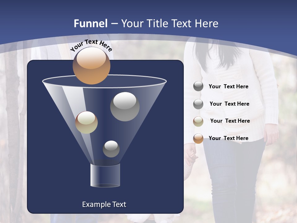 Walk Father European PowerPoint Template