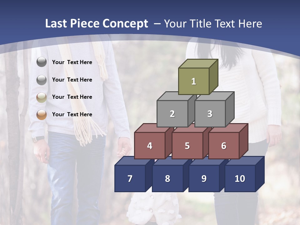 Walk Father European PowerPoint Template