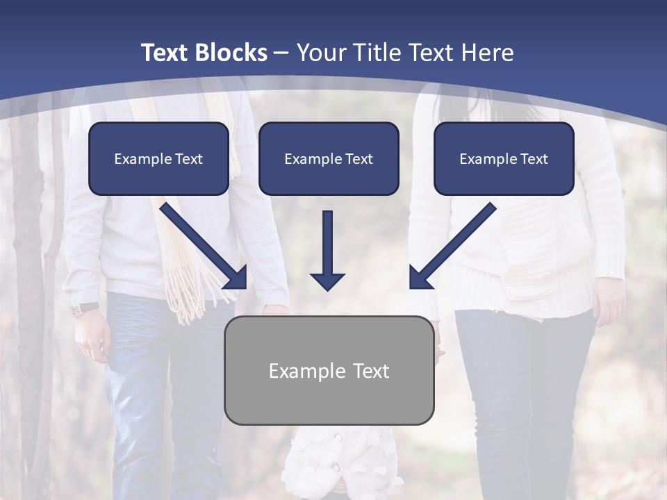 Walk Father European PowerPoint Template