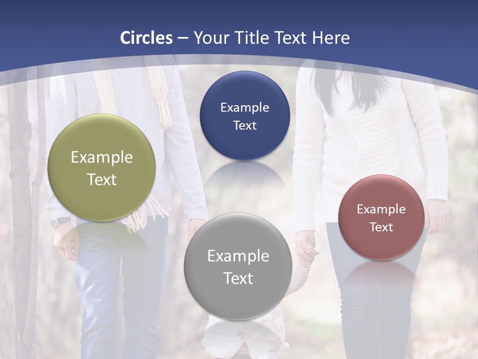 Walk Father European PowerPoint Template