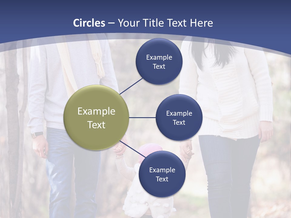 Walk Father European PowerPoint Template