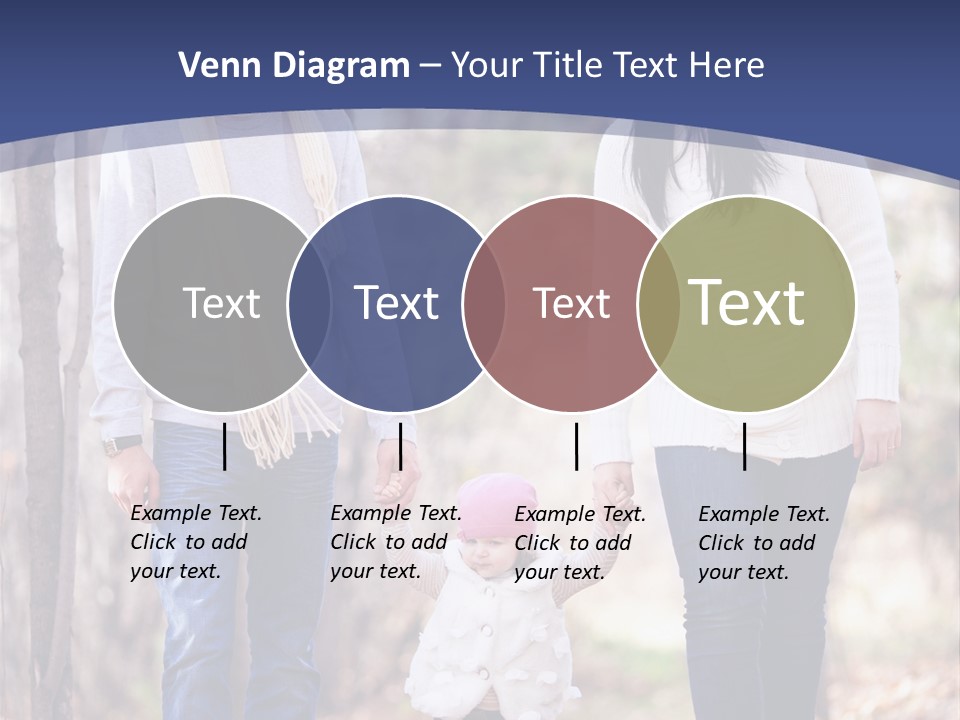 Walk Father European PowerPoint Template