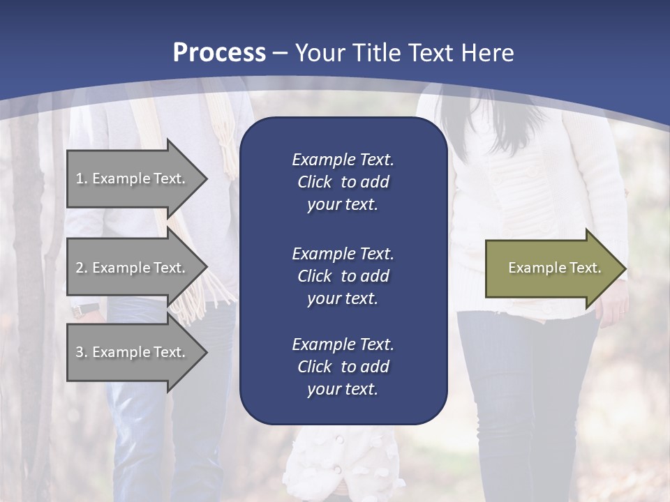 Walk Father European PowerPoint Template