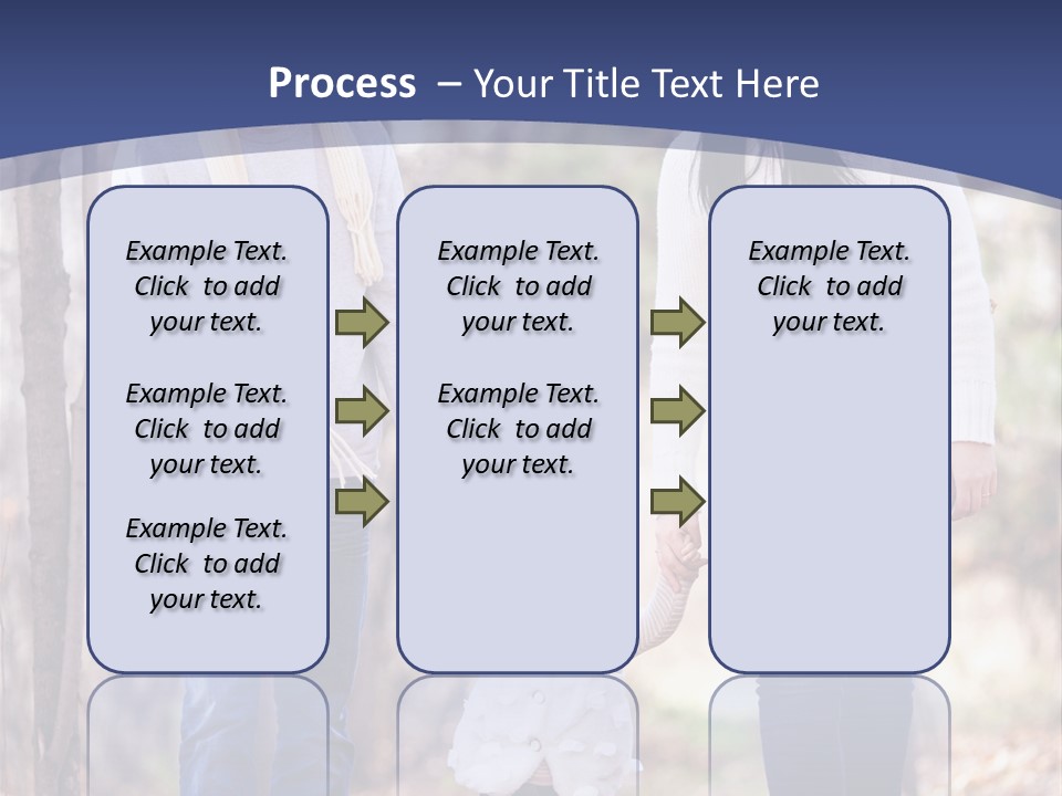 Walk Father European PowerPoint Template