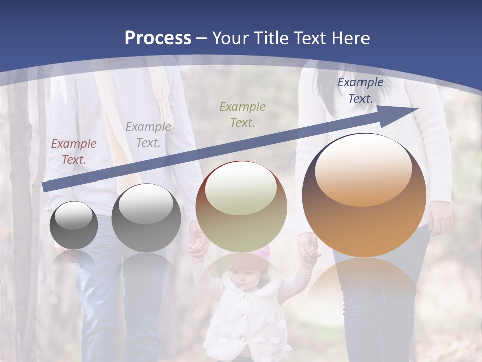 Walk Father European PowerPoint Template