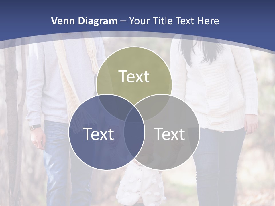 Walk Father European PowerPoint Template