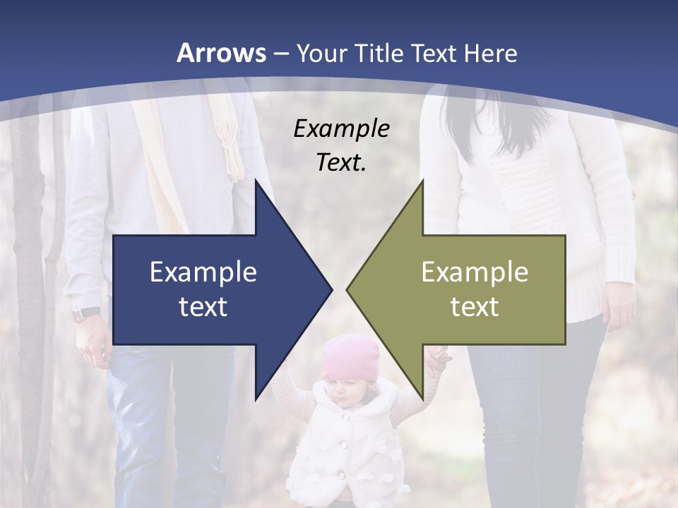 Walk Father European PowerPoint Template