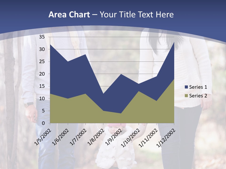 Walk Father European PowerPoint Template