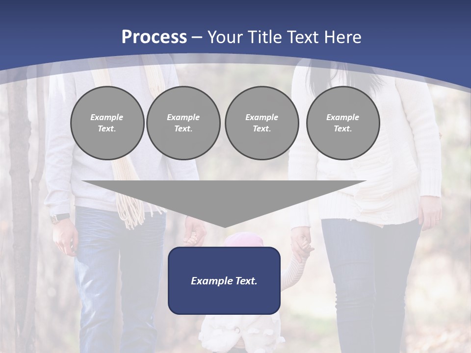 Walk Father European PowerPoint Template