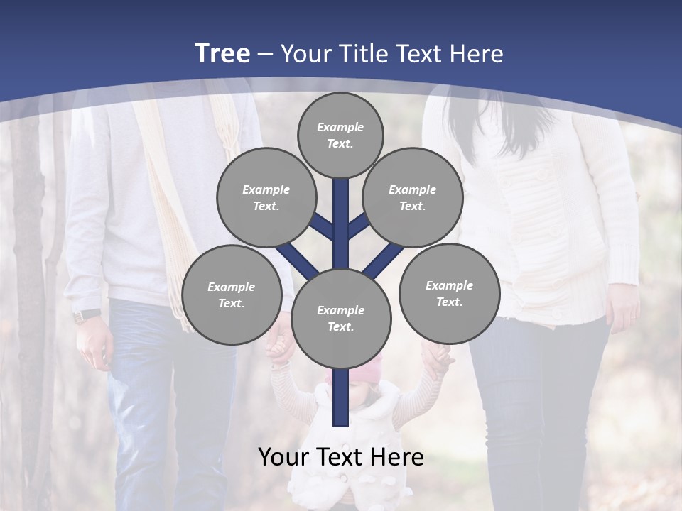 Walk Father European PowerPoint Template