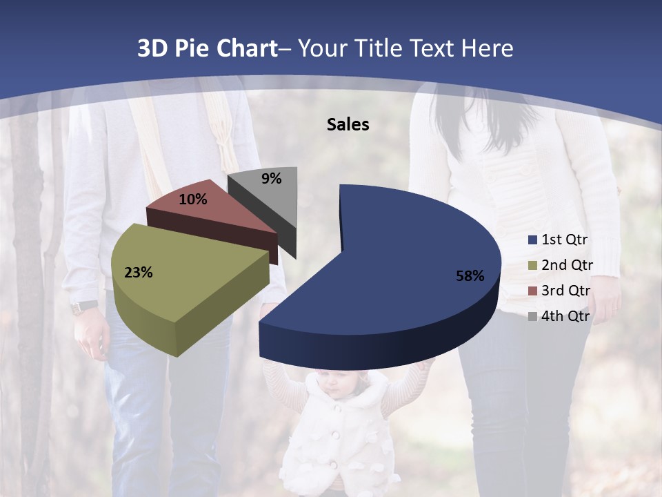 Walk Father European PowerPoint Template