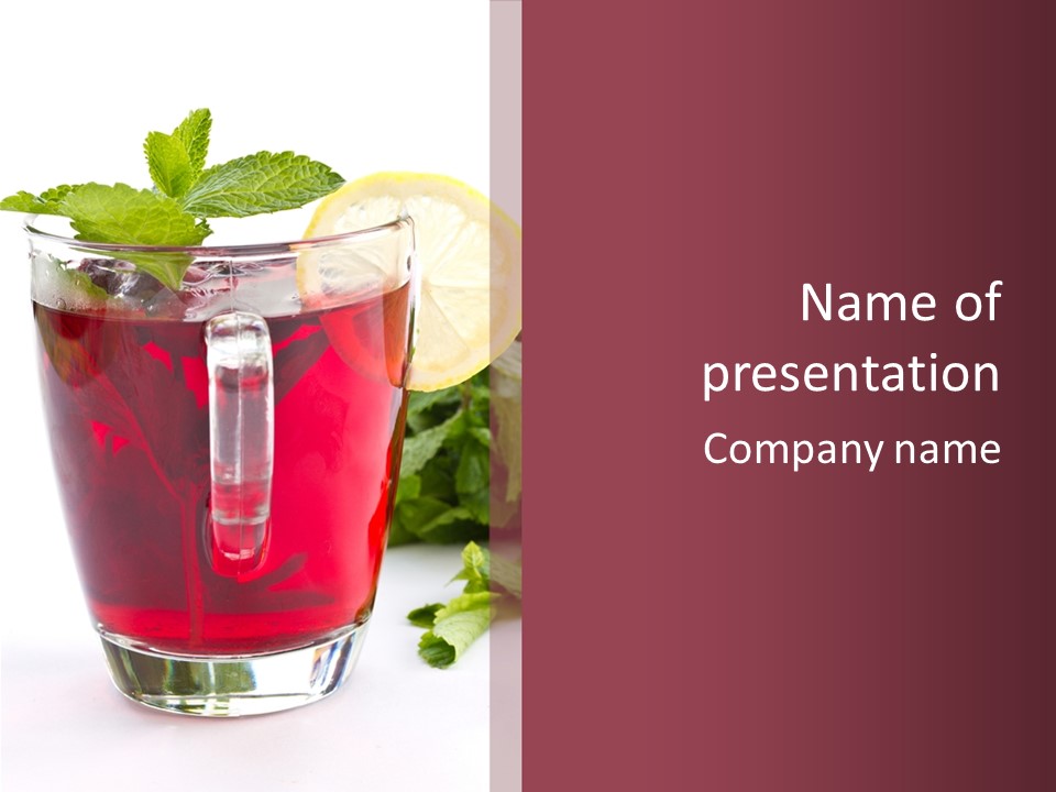 Cup Aroma Food PowerPoint Template