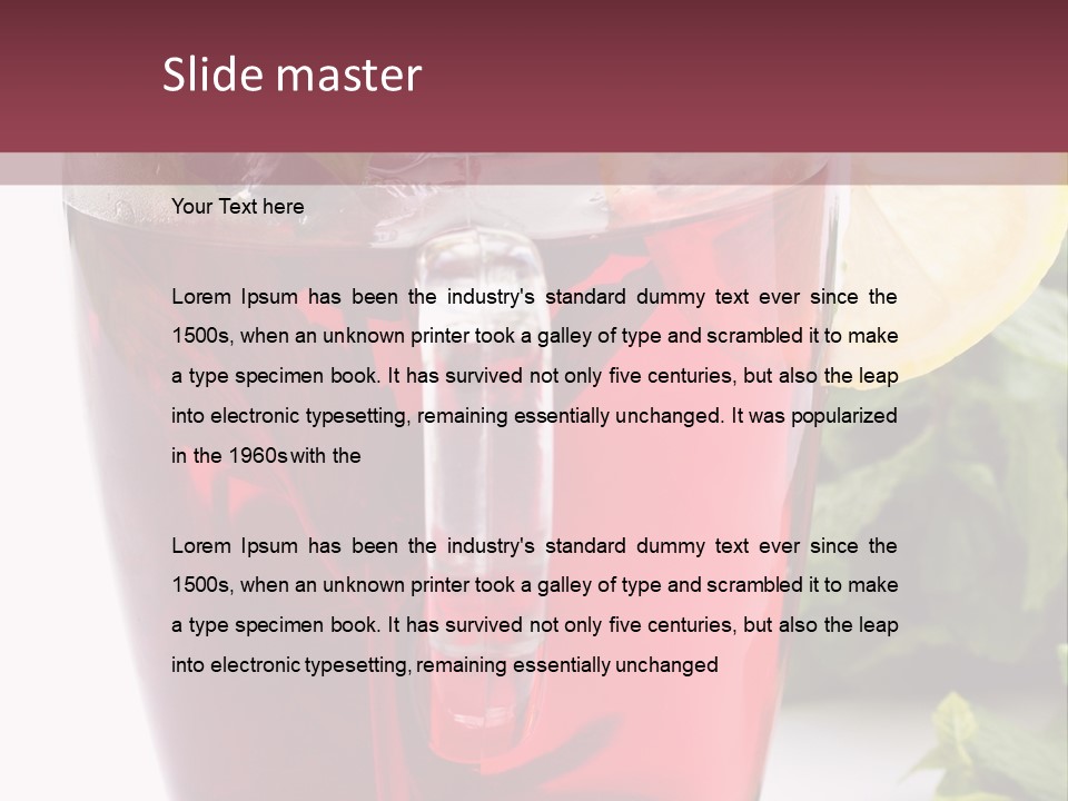 Cup Aroma Food PowerPoint Template