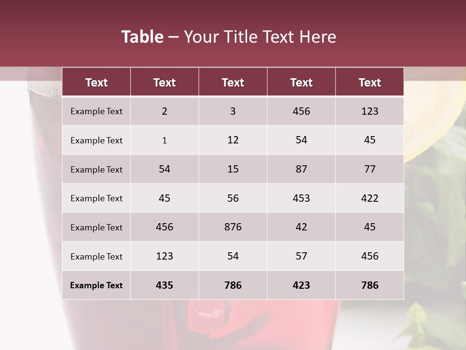 Cup Aroma Food PowerPoint Template