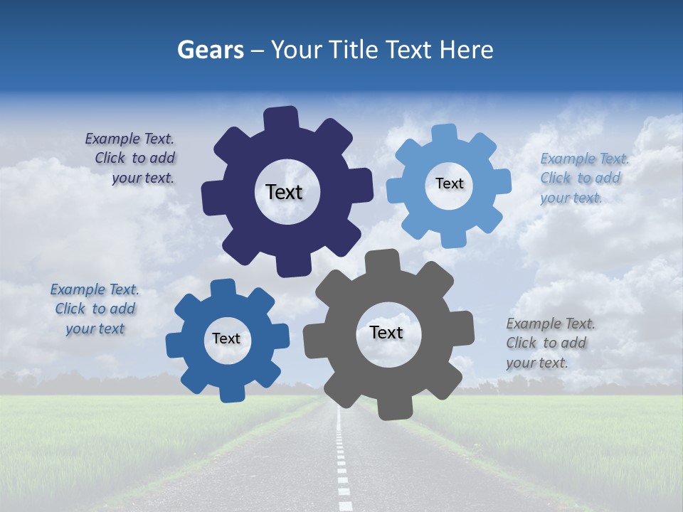 Landscape View Speed PowerPoint Template