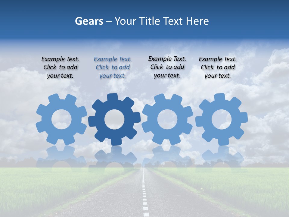 Landscape View Speed PowerPoint Template