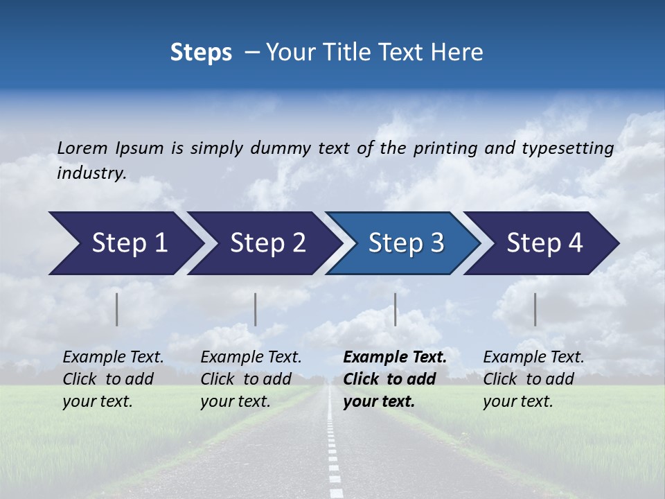 Landscape View Speed PowerPoint Template