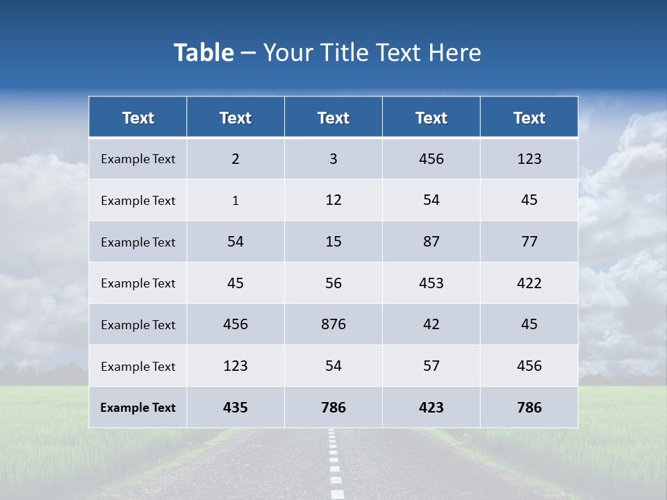 Landscape View Speed PowerPoint Template