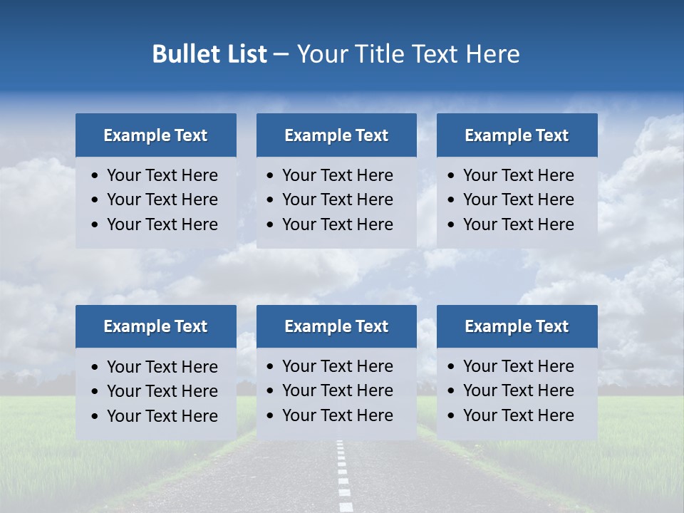 Landscape View Speed PowerPoint Template