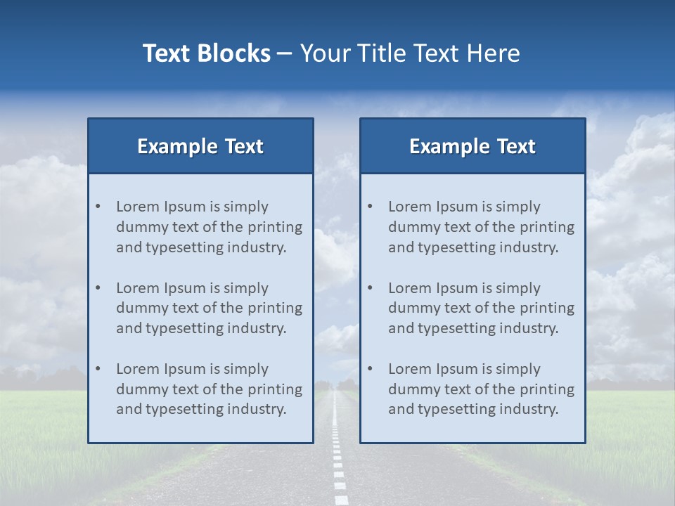 Landscape View Speed PowerPoint Template