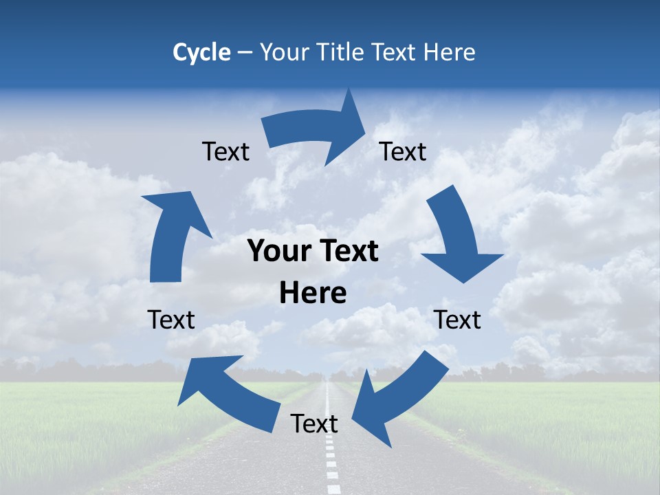 Landscape View Speed PowerPoint Template