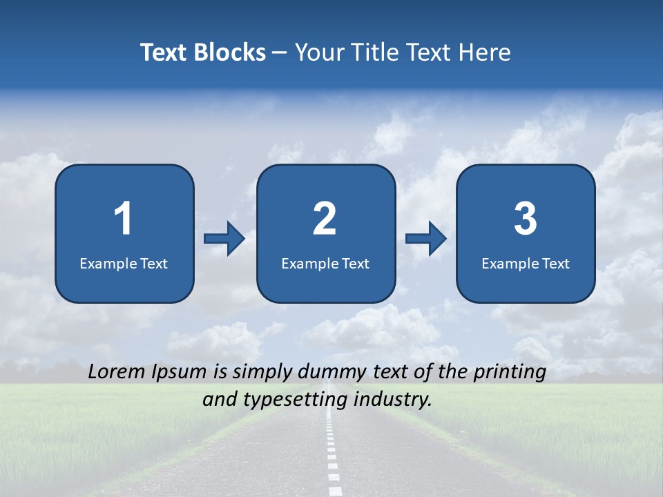 Landscape View Speed PowerPoint Template