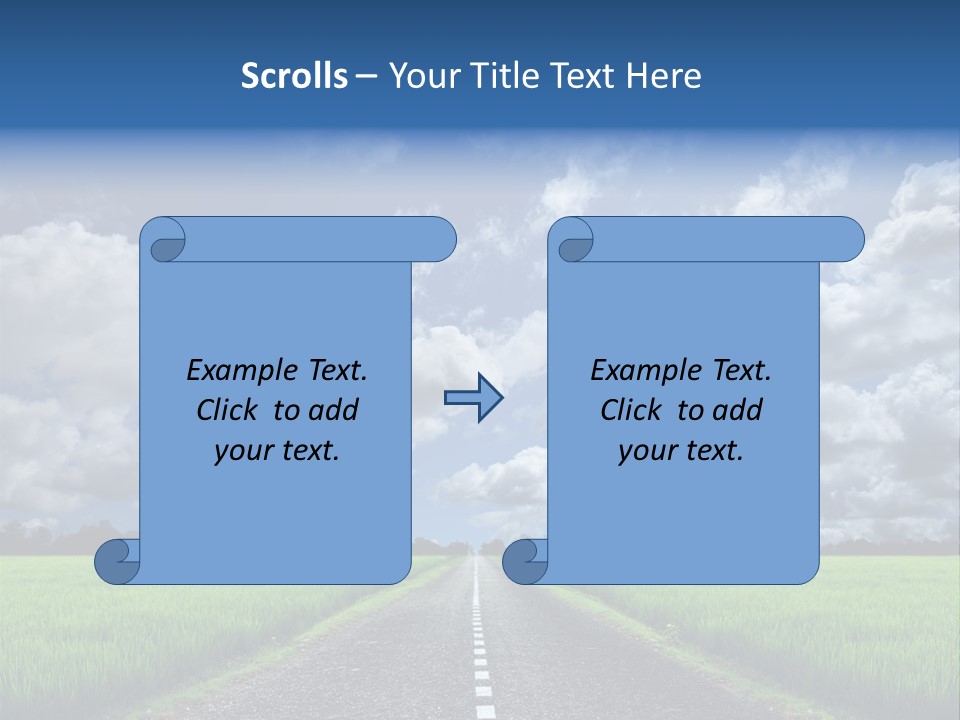 Landscape View Speed PowerPoint Template