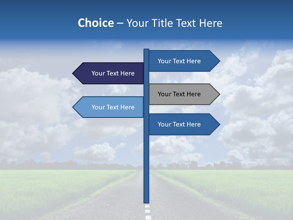 Landscape View Speed PowerPoint Template
