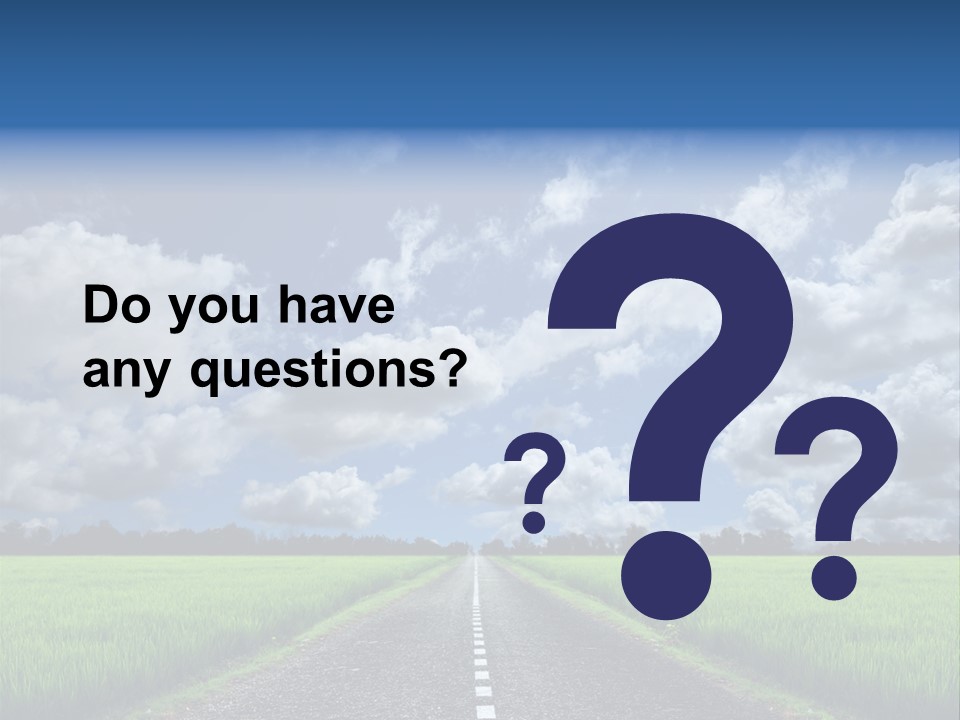 Landscape View Speed PowerPoint Template