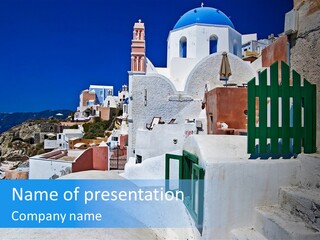 Panorama Roof Building PowerPoint Template