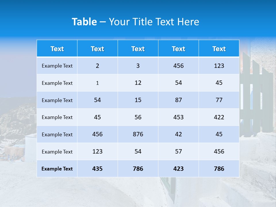 Panorama Roof Building PowerPoint Template