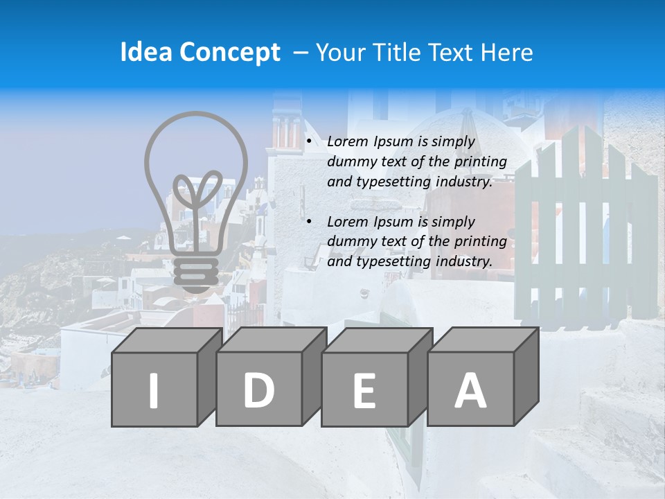 Panorama Roof Building PowerPoint Template