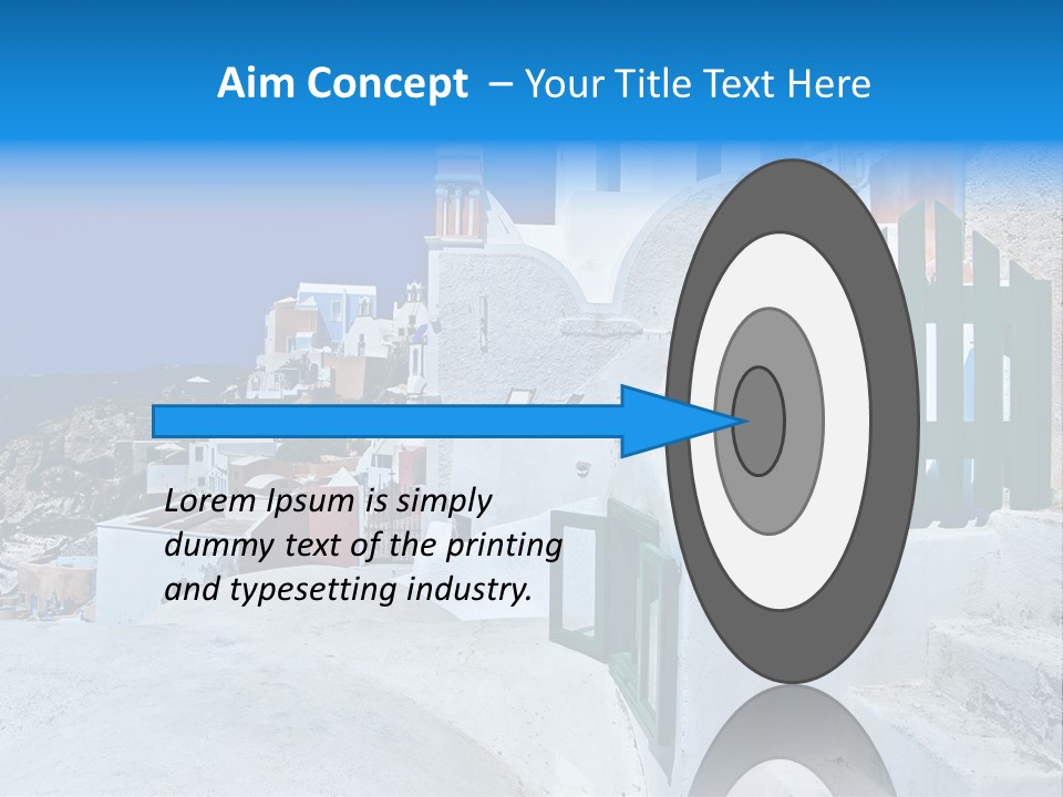 Panorama Roof Building PowerPoint Template