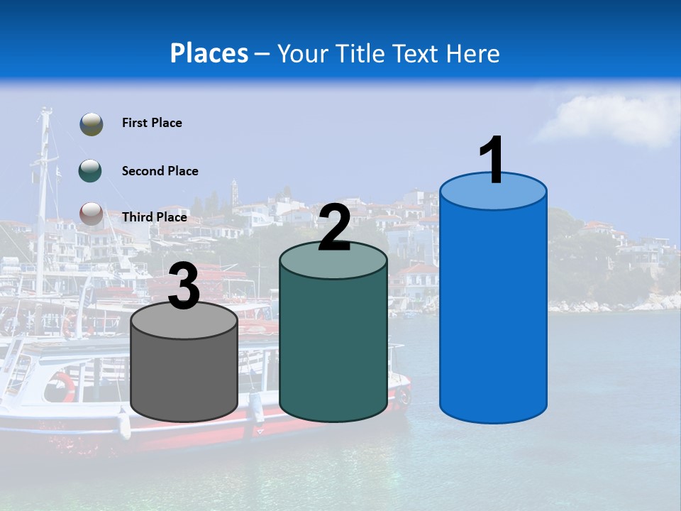 Mediterranean Hotel Boat PowerPoint Template