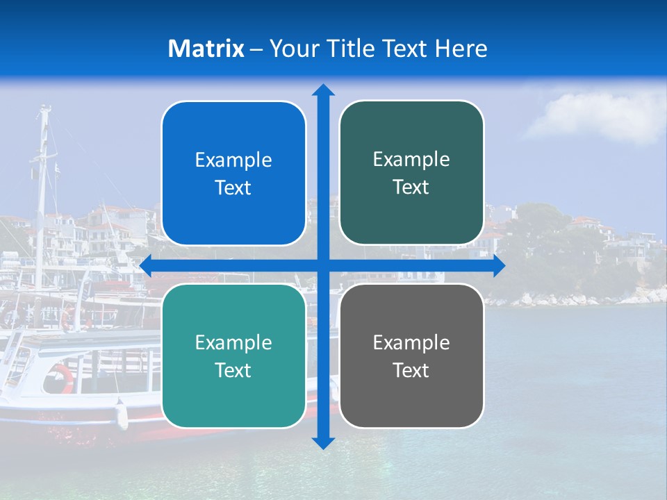 Mediterranean Hotel Boat PowerPoint Template