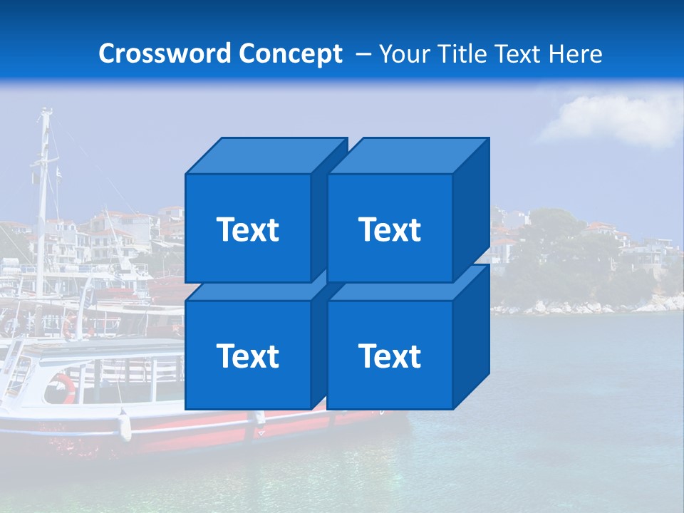 Mediterranean Hotel Boat PowerPoint Template