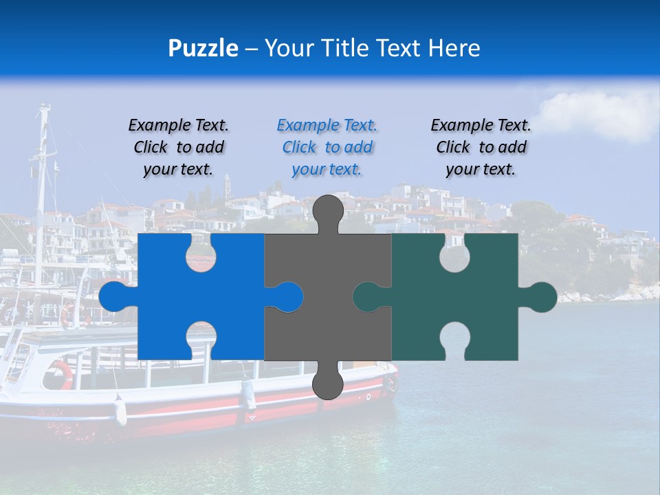 Mediterranean Hotel Boat PowerPoint Template