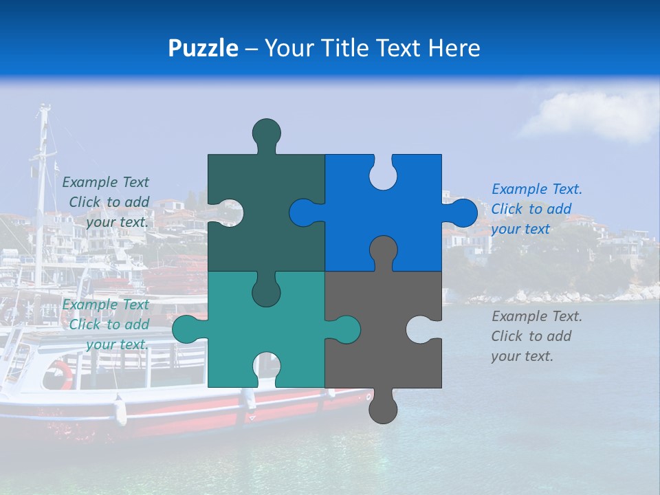 Mediterranean Hotel Boat PowerPoint Template