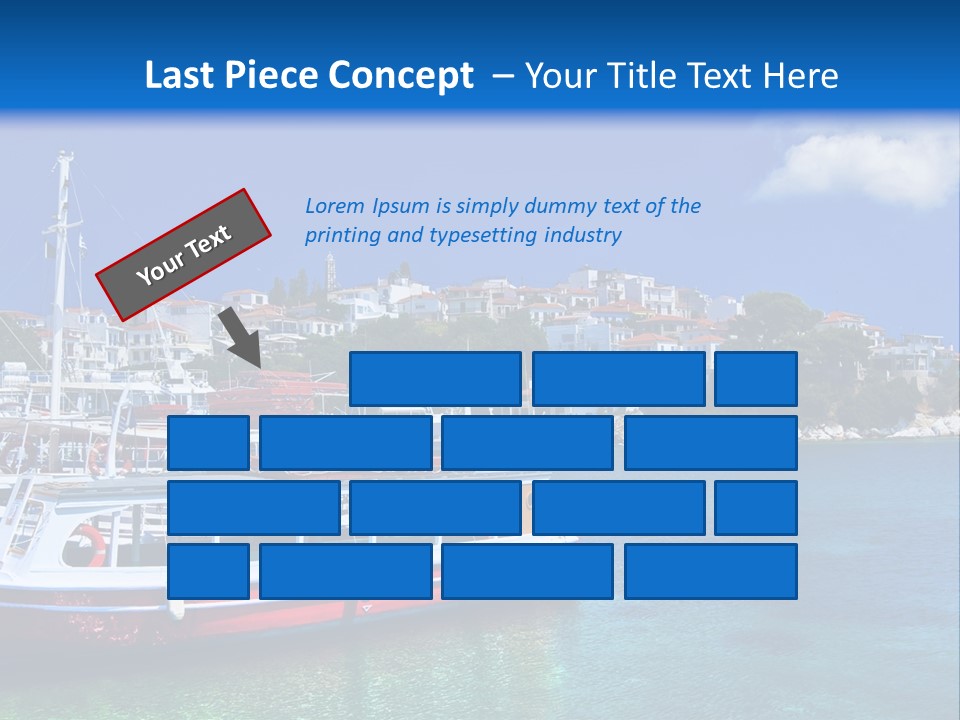 Mediterranean Hotel Boat PowerPoint Template