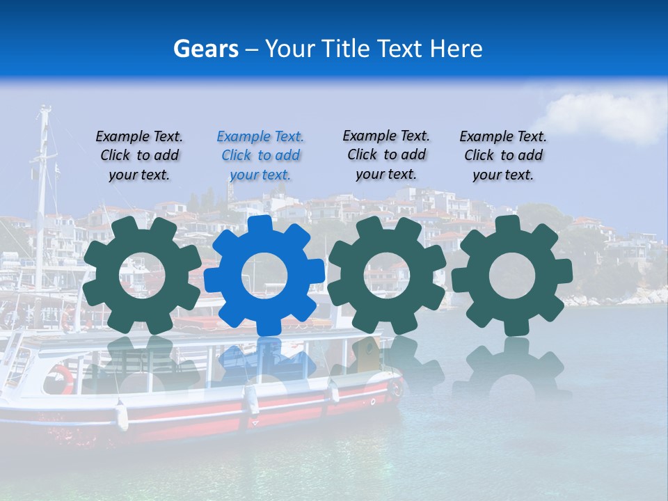 Mediterranean Hotel Boat PowerPoint Template