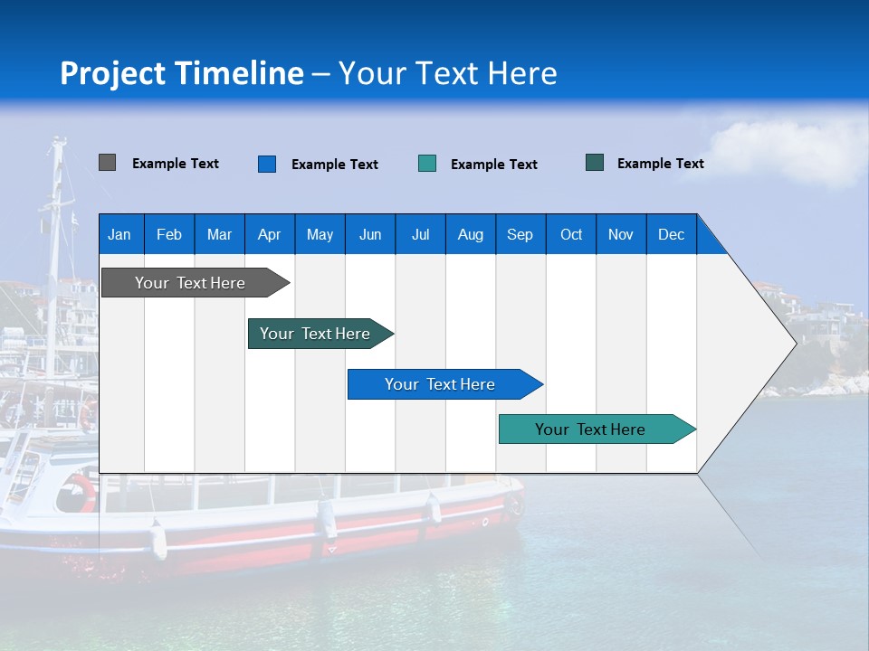 Mediterranean Hotel Boat PowerPoint Template