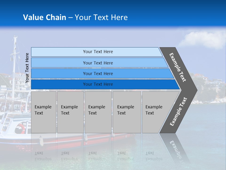 Mediterranean Hotel Boat PowerPoint Template