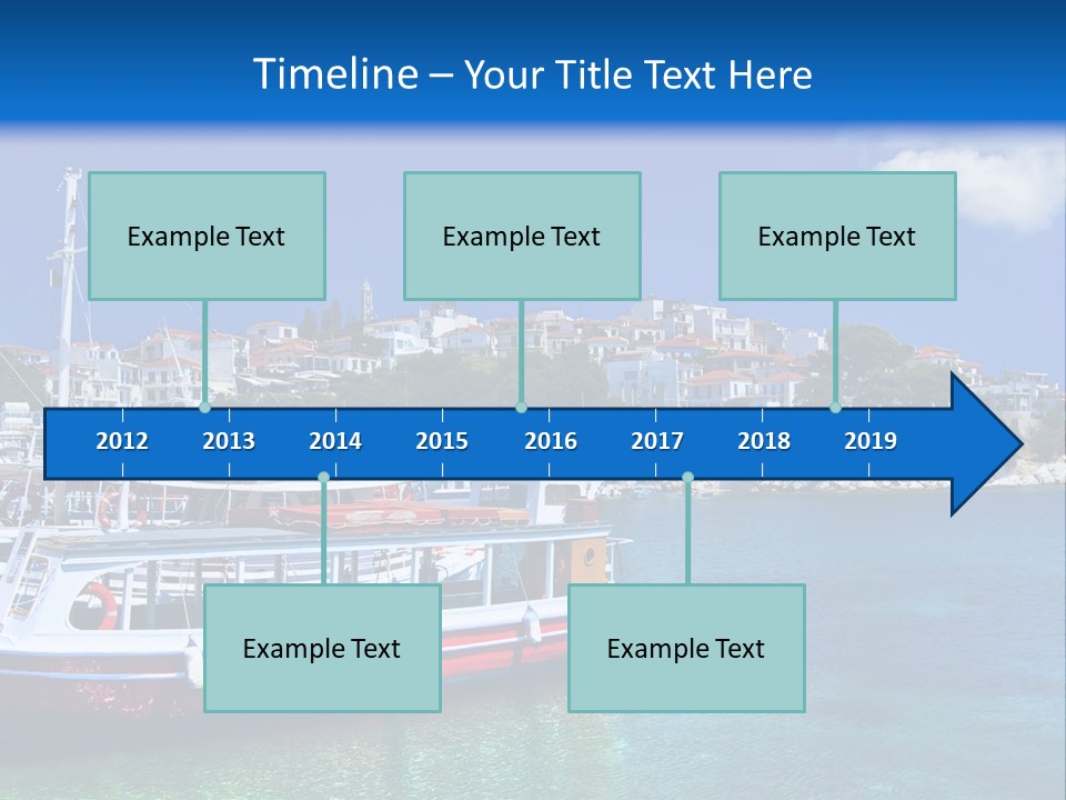 Mediterranean Hotel Boat PowerPoint Template
