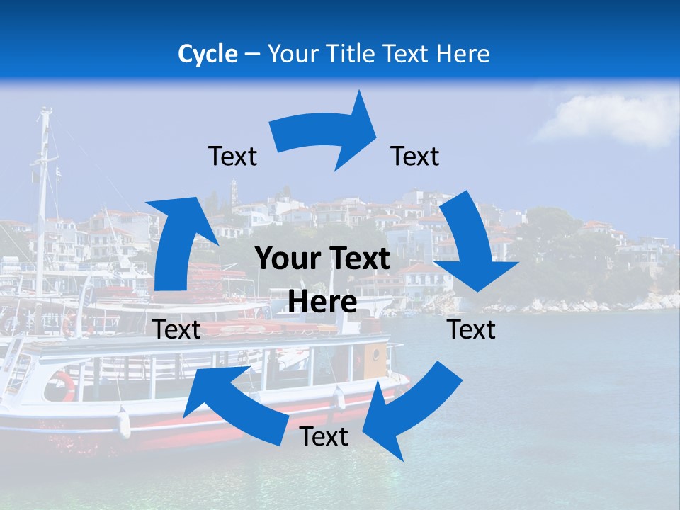 Mediterranean Hotel Boat PowerPoint Template