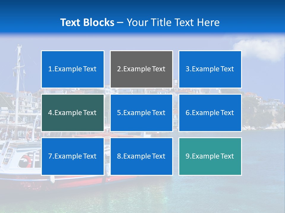 Mediterranean Hotel Boat PowerPoint Template