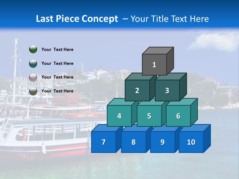 Mediterranean Hotel Boat PowerPoint Template