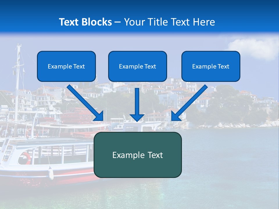 Mediterranean Hotel Boat PowerPoint Template